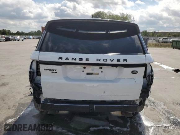 2022 Land Rover Range Rover Sport HST with VIN SALWS2RU8NA233592, listed as a Copart auction lot 52373495 with 52,897 mi miles and Salvage title. Bid and sale history available at DreamBid. Image 6.