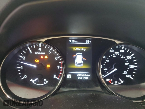 2016 Nissan Rogue S with VIN JN8AT2MT1GW000676, listed as a Copart auction lot 53278815 with 205,504 mi miles and Clean Title. Bid and sale history available at DreamBid. Image 9.