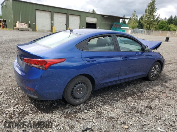2021 Hyundai Accent SE with VIN 3KPC24A6XME149272, listed as a Copart auction lot 62878945 with 81,995 mi miles and Salvage title. Bid and sale history available at DreamBid. Image 3.
