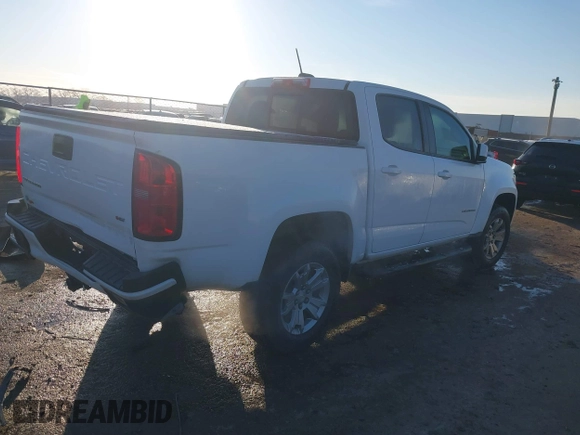 2021 Chevrolet Colorado 2WD LT with VIN 1GCGSCEN2M1190740, listed as a IAAI auction lot 41336807 with 45,968 mi miles. Bid and sale history available at carsss.com. Image 4.