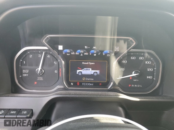 2020 GMC Sierra 1500 Denali z VIN 3GTU9FEL3LG363065, wystawiony jako Copart lot #57726665 z przebiegiem 93 330 mil mil oraz Szkoda całkowita • Salvage title. Historia ofert i sprzedaży dostępna na DreamBid. Obrazek 9.