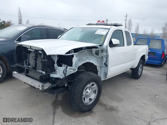 2023 Toyota Tacoma 2WD SR with VIN 3TYRX5GN6PT084161, listed as a IAAI auction lot 41845077 with 21,958 mi miles. Bid and sale history available at carsss.com. Image 19.