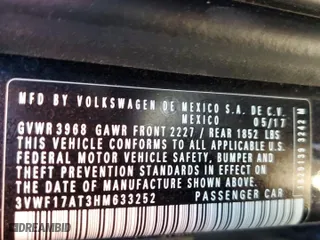 2017 Volkswagen Beetle 1.8T S with VIN 3VWF17AT3HM633252, listed as a Copart auction lot 81899254 with 144,566 mi miles and Salvage Title. Bid and sale history available at carsss.com. Image 12.