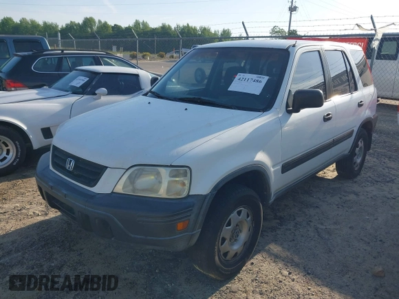 2000 Honda CR-V LX with VIN JHLRD2844YC011658, listed as a IAAI auction lot 42117486 with 185,206 mi miles. Bid and sale history available at carsss.com. Image 2.