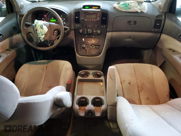 2006 Kia Sedona LX with VIN KNDMB233666079693, listed as a Copart auction lot 44993745 with 187,600 mi miles and Salvage Title. Bid and sale history available at carsss.com. Image 8.