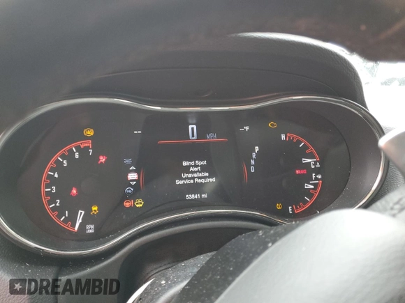 2019 Dodge Durango GT with VIN 1C4RDJDG4KC821225, listed as a Copart auction lot 52054535 with 53,841 mi miles and Salvage title. Bid and sale history available at DreamBid. Image 9.