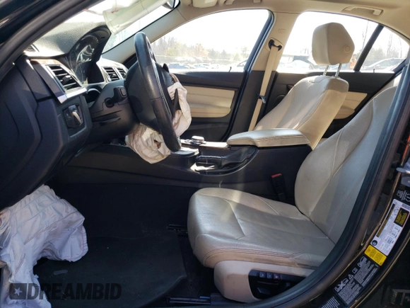 2015 BMW 3 Series 328i xDrive with VIN WBA3B5C5XFP653640, listed as a Copart auction lot 48363945 with 0 mi miles and Salvage Title. Bid and sale history available at carsss.com. Image 7.
