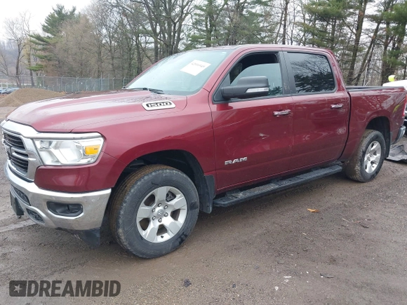 2020 Ram 1500 Big Horn z VIN 1C6RRFFG9LN287714, wystawiony jako IAAI lot #42016949 z przebiegiem 78 213 mil mil oraz . Historia ofert i sprzedaży dostępna na DreamBid. Obrazek 2.