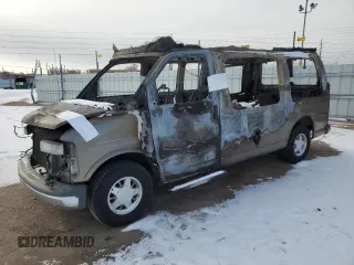 2002 Chevrolet Express with VIN 1GBFG15R821223150, listed as a Copart auction lot 88856955 with Not Provided miles and Non Repairable. Bid and sale history available at carsss.com. Image 1.