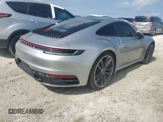 2021 Porsche 911 Carrera S with VIN WP0AB2A9XMS221638, listed as a Copart auction lot 73923744 with 0 mi miles and Salvage Title. Bid and sale history available at carsss.com. Image 3.