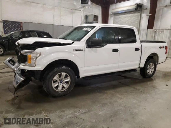 2018 Ford F-150 XL with VIN 1FTEW1E51JKD25812, listed as a Copart auction lot 58729825 with 136,031 mi miles and Salvage title. Bid and sale history available at DreamBid. Image 1.