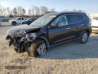 2016 Nissan Rogue SV with VIN KNMAT2MT5GP599863, listed as a Copart auction lot 46868005 with 91,644 mi miles and Salvage Title. Bid and sale history available at carsss.com. Image 1.