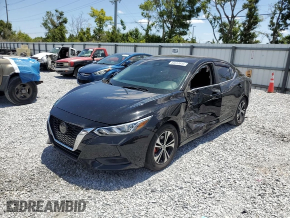 2021 Nissan Sentra SV z VIN 3N1AB8CV9MY242062, wystawiony jako Copart lot #55551615 z przebiegiem 57 959 mil mil oraz Nie do naprawy • Non repairable. Historia ofert i sprzedaży dostępna na DreamBid. Obrazek 1.