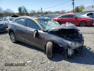 2014 Mazda 3 i Grand Touring with VIN JM1BM1M74E1206837, listed as a Copart auction lot 52314345 with Not Provided miles and Salvage Title. Bid and sale history available at DreamBid. Image 4.