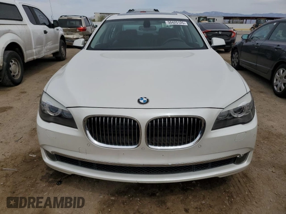 2011 BMW 7 Series 740Li with VIN WBAKB4C51BC574574, listed as a Copart auction lot 50425125 with 78,968 mi miles and Salvage title. Bid and sale history available at DreamBid. Image 5.
