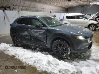 2024 Mazda CX-30 2.5 S Carbon Edition with VIN 3MVDMBCM2RM614198, listed as a Copart auction lot 43859965 with 12,358 mi miles and Salvage Title. Bid and sale history available at carsss.com. Image 4.