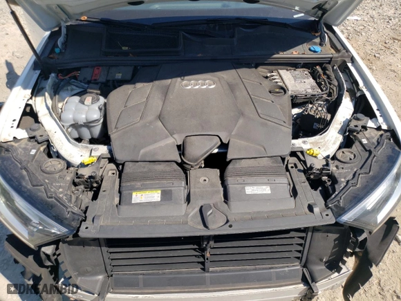 2021 Audi Q7 Premium with VIN WA1AXAF74MD022604, listed as a Copart auction lot 59403204 with 87,423 mi miles and Salvage Title. Bid and sale history available at carsss.com. Image 12.