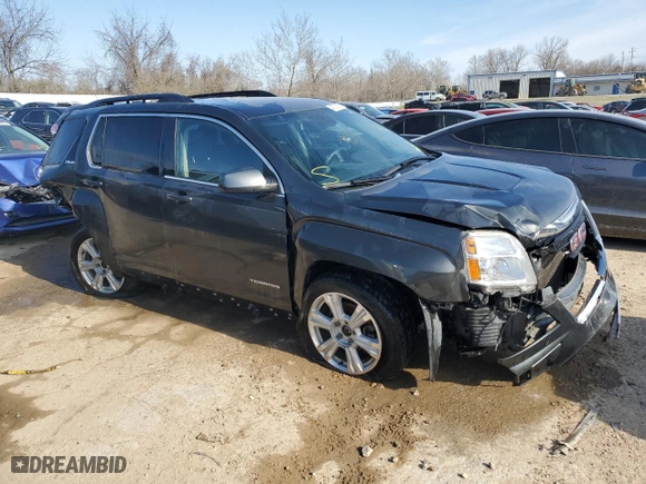 2017 GMC Terrain SLE with VIN 2GKALNEK7H6158989, listed as a Copart auction lot 45750973 with 0 mi miles and Salvage Title. Bid and sale history available at carsss.com. Image 4.