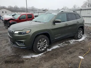 2020 Jeep Cherokee Latitude Plus with VIN 1C4PJMLXXLD518321, listed as a Copart auction lot 86554184 with 76,611 mi miles and Salvage Title. Bid and sale history available at carsss.com. Image 1.