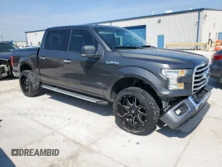 2015 Ford F-150 XL with VIN 1FTEW1CG3FKE36292, listed as a Copart auction lot 53103795 with 150,536 mi miles and Salvage Title. Bid and sale history available at carsss.com. Image 4.