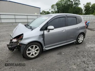 2007 Honda Fit Sport with VIN JHMGD37677S003716, listed as a Copart auction lot 58618765 with 269,489 mi miles and Salvage title. Bid and sale history available at DreamBid. Image 1.