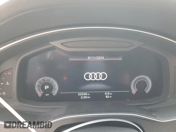 2019 Audi A7 Premium Plus with VIN WAUR2AF23KN083197, listed as a Copart auction lot 70736954 with 53,326 mi miles and Non Repairable. Bid and sale history available at carsss.com. Image 9.