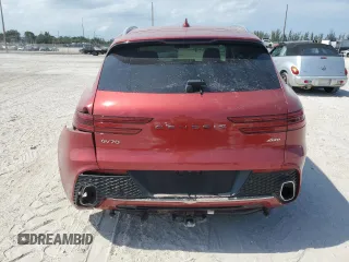2022 Genesis GV70 2.5T with VIN KMUMADTB1NU067187, listed as a Copart auction lot 58198425 with 19,019 mi miles and Salvage title. Bid and sale history available at DreamBid. Image 6.