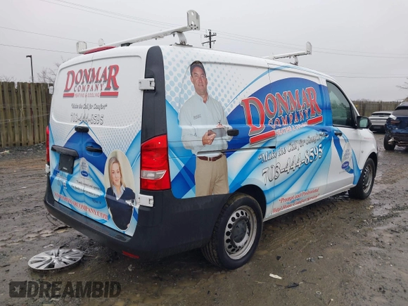 2017 Mercedes-Benz Metris Cargo Cargo with VIN WD3PG2EA1H3201952, listed as a IAAI auction lot 41526174 with 196,823 mi miles and . Bid and sale history available at DreamBid. Image 4.