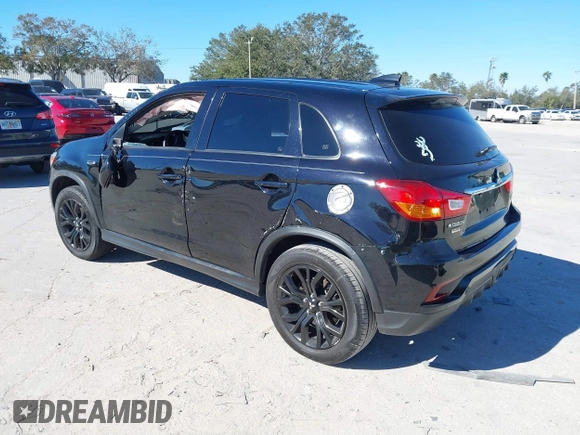 2019 Mitsubishi Outlander Sport ES 2.0 with VIN JA4AP3AUXKU015002, listed as a IAAI auction lot 41299231 with 56,266 mi miles. Bid and sale history available at carsss.com. Image 3.