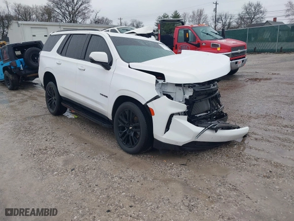 2022 Chevrolet Tahoe RST with VIN 1GNSKRKD9NR101944, listed as a IAAI auction lot 41498245 with 1 mi miles. Bid and sale history available at carsss.com. Image 1.