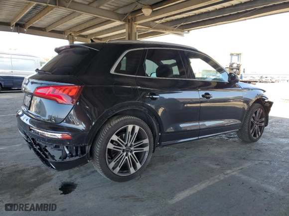 2018 Audi SQ5 Premium Plus with VIN WA1A4AFY6J2173825, listed as a Copart auction lot 51458755 with 77,838 mi miles and Salvage Title. Bid and sale history available at carsss.com. Image 3.