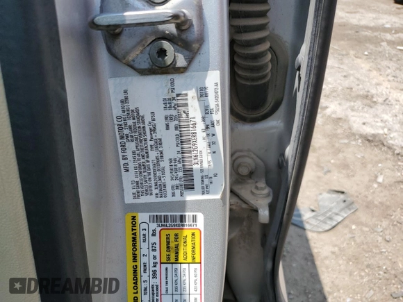 2014 Lincoln MKZ с VIN 3LN6L2G9XER816671, выставлен на аукционе Copart как лот 59883485 с пробегом 170 845 миль миль и Списание • Salvage title. История ставок и продаж доступна на DreamBid. Изображение 12.