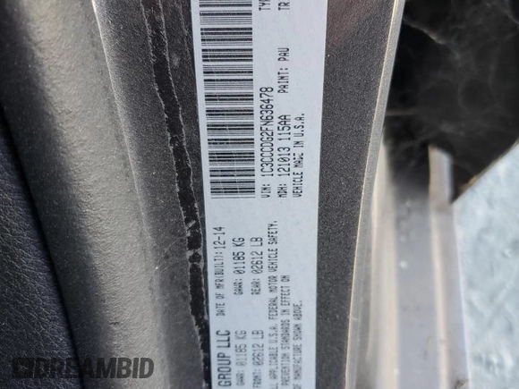 2015 Chrysler 200 S with VIN 1C3CCCDG2FN636478, listed as a Copart auction lot 76917804 with 150,752 mi miles and Non Repairable. Bid and sale history available at carsss.com. Image 13.