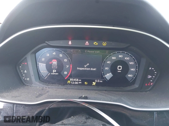 2019 Audi Q3 Premium with VIN WA1AECF34K1077065, listed as a IAAI auction lot 40826923 with 85,458 mi miles and . Bid and sale history available at DreamBid. Image 7.