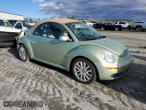 2008 Volkswagen Beetle SE with VIN 3VWRF31Y78M400350, listed as a Copart auction lot 84229794 with 198,777 mi miles and Salvage title. Bid and sale history available at DreamBid. Image 4.