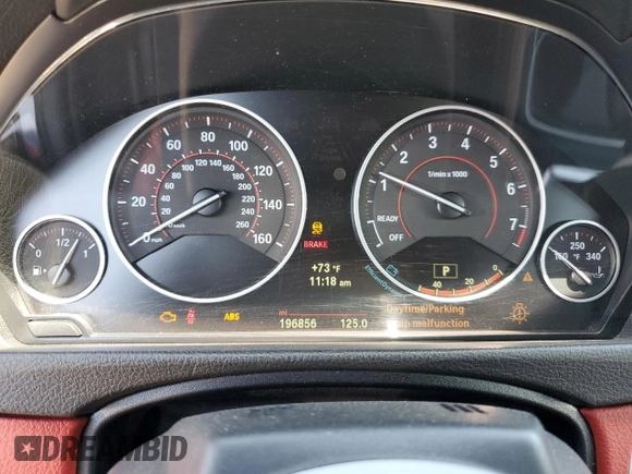 2014 BMW 4 Series 428i xDrive with VIN WBA3T1C58EP819710, listed as a Copart auction lot 54699235 with 196,856 mi miles and Salvage Title. Bid and sale history available at carsss.com. Image 9.