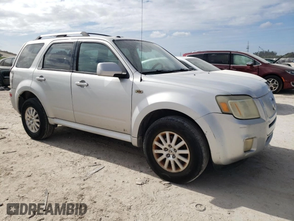 2009 Mercury Mariner Premier with VIN 4M2CU97729KJ09077, listed as a Copart auction lot 86257794 with 206,674 mi miles and Salvage Title. Bid and sale history available at carsss.com. Image 4.