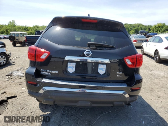 2019 Nissan Pathfinder S with VIN 5N1DR2MM3KC640734, listed as a Copart auction lot 60788125 with 60,768 mi miles and Salvage title. Bid and sale history available at DreamBid. Image 6.