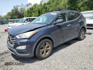 2013 Hyundai Santa Fe Sport z VIN 5XYZU3LB1DG025614, wystawiony jako Copart lot #58750365 z przebiegiem 112 395 mil mil oraz Szkoda całkowita • Salvage title. Historia ofert i sprzedaży dostępna na DreamBid. Obrazek 1.