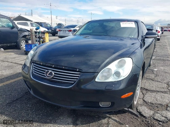 2002 Lexus SC 430 with VIN JTHFN48Y720021846, listed as a IAAI auction lot 41425830 with NaN miles. Bid and sale history available at carsss.com. Image 6.