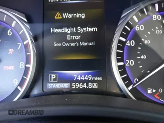 2017 Infiniti Q50 3.0t Premium with VIN JN1EV7AR1HM838154, listed as a IAAI auction lot 41623393 with 74,449 mi miles. Bid and sale history available at carsss.com. Image 16.