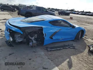2022 Chevrolet Corvette 1LT with VIN 1G1YA2D42N5119843, listed as a Copart auction lot 41705625 with 45,415 mi miles and Salvage Title. Bid and sale history available at carsss.com. Image 3.