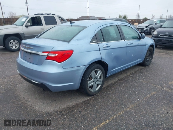 2014 Chrysler 200 LX with VIN 1C3CCBAB1EN205387, listed as a IAAI auction lot 41963185 with 136,782 mi miles. Bid and sale history available at carsss.com. Image 4.