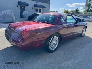2004 Ford Thunderbird Deluxe with VIN 1FAHP60A54Y110954, listed as a Copart auction lot 47539135 with 26,244 mi miles and Salvage Title. Bid and sale history available at carsss.com. Image 3.