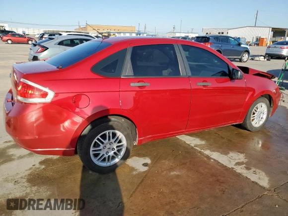 2011 Ford Focus SE with VIN 1FAHP3FN0BW102875, listed as a Copart auction lot 48618065 with 0 mi miles and Salvage Title. Bid and sale history available at carsss.com. Image 3.