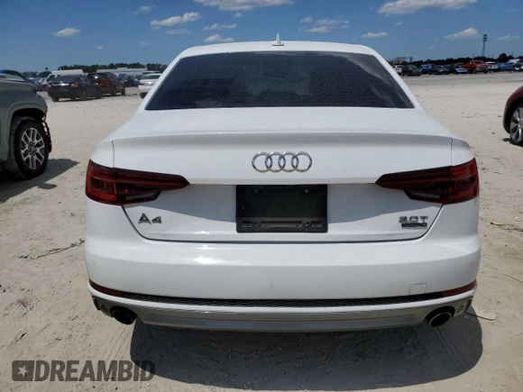 2018 Audi A4 Premium with VIN WAUDNAF45JA018814, listed as a Copart auction lot 55561425 with 70,998 mi miles and Salvage title. Bid and sale history available at DreamBid. Image 6.