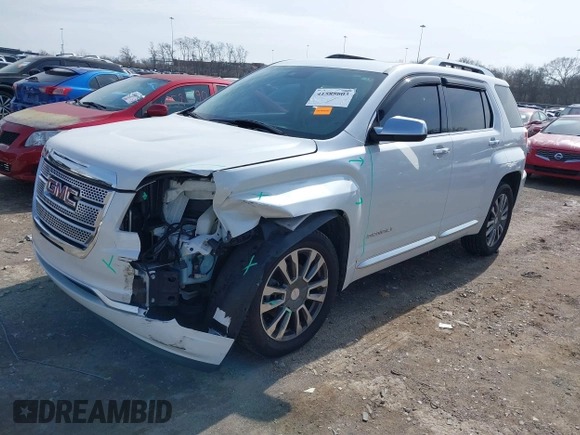 2017 GMC Terrain Denali z VIN 2GKFLRE32H6166259, wystawiony jako IAAI lot #41585603 z przebiegiem 95 508 mil mil oraz . Historia ofert i sprzedaży dostępna na DreamBid. Obrazek 2.
