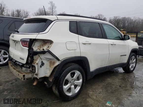 2018 Jeep Compass Altitude with VIN 3C4NJDBBXJT331696, listed as a Copart auction lot 44139355 with 107,443 mi miles and Salvage Title. Bid and sale history available at carsss.com. Image 3.