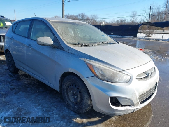 2017 Hyundai Accent SE with VIN KMHCT5AE8HU338564, listed as a IAAI auction lot 41359420 with 108,828 mi miles. Bid and sale history available at carsss.com. Image 1.