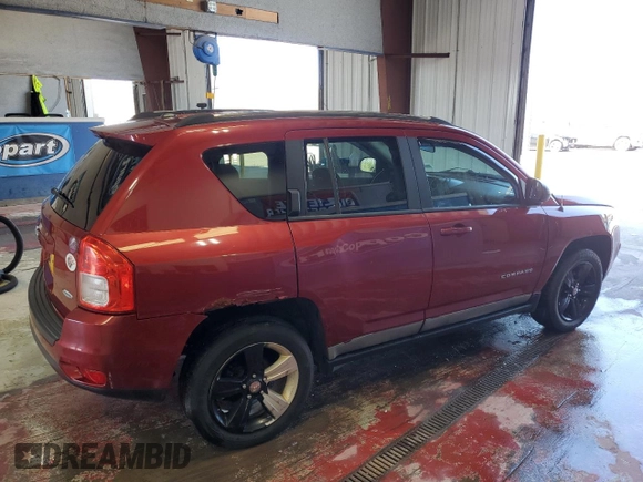 2011 Jeep Compass Latitude with VIN 1J4NF1FBXBD135429, listed as a Copart auction lot 54558405 with 111,222 mi miles and Salvage Title. Bid and sale history available at carsss.com. Image 3.